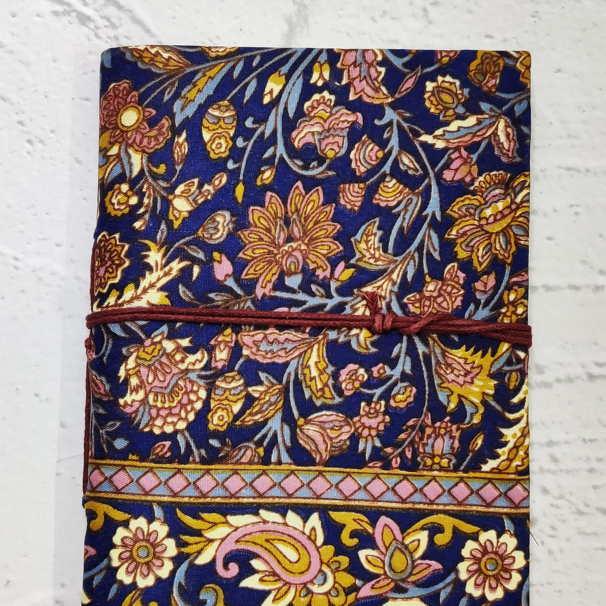Flower Print Handmade Diary -