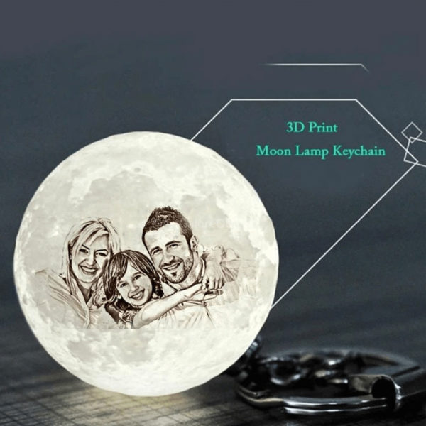 Customized Moon Keychain -