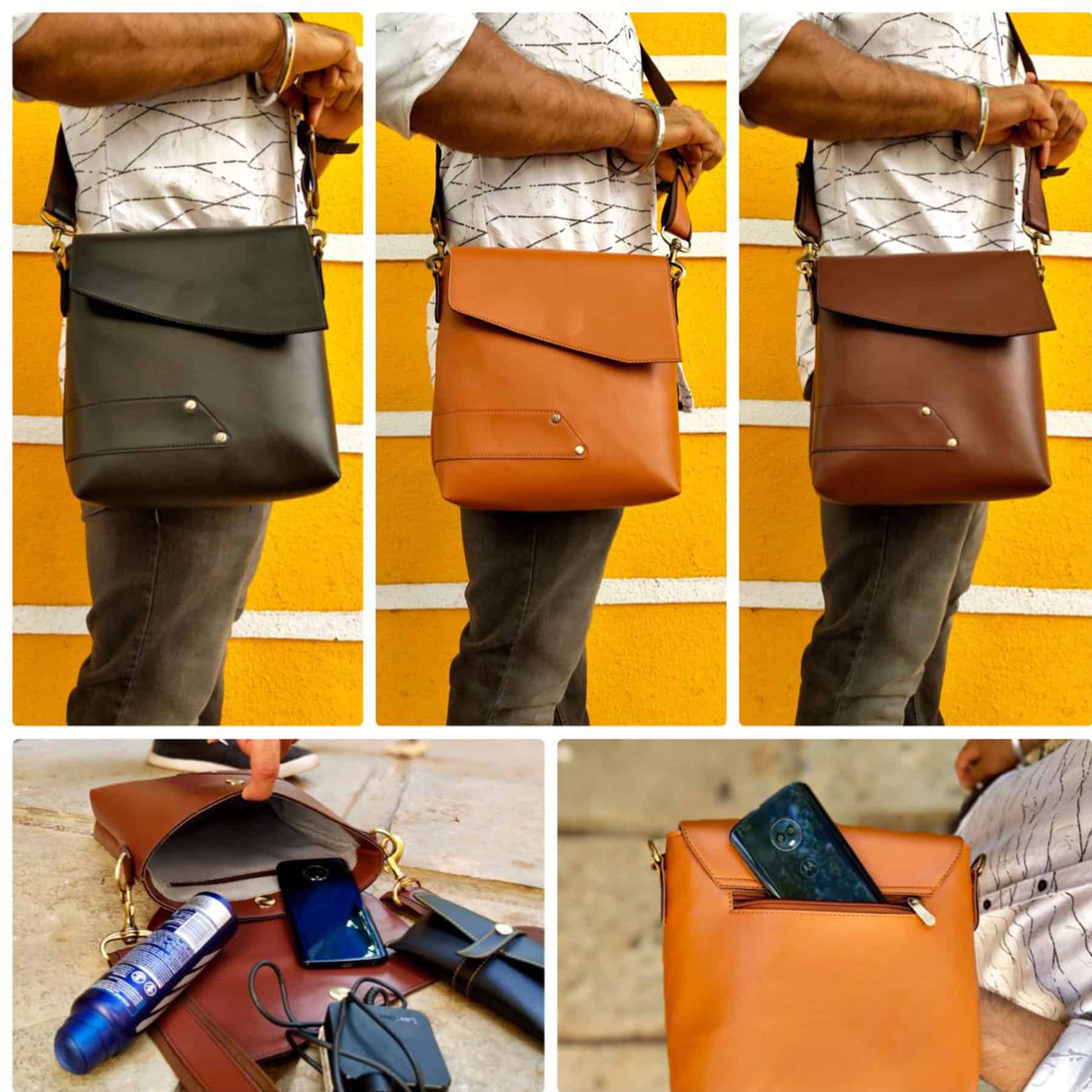 Cp Bigbasket Men sling bag stylish sling bag latest sling bag.Leather Sling  Bag